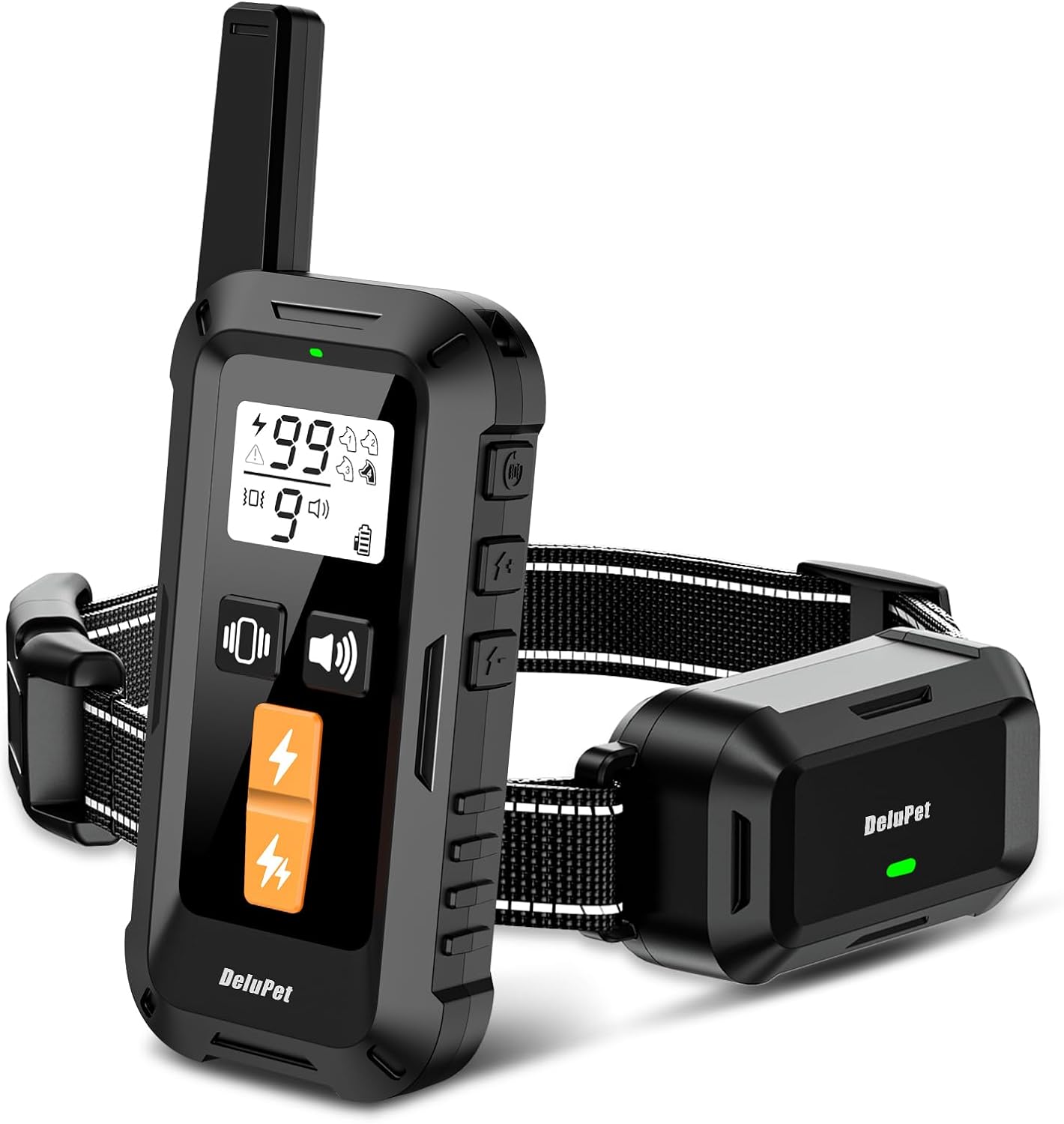Electric Dog Training Collar with Remote 1600FT, Rechargeable E-Collar Waterproof Collars with 3 Training Modes, Security Lock for All Breeds, Sizes